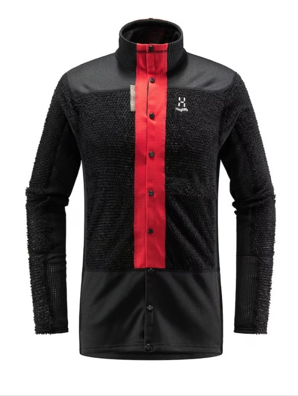 Haglöfs L.I.M ZT Sync 2 Mid Jacket Women Fleece jacket True Black Zenith Red - M